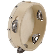 6in Hand Held Tambourine Drum Bell Metal Jingles Percussion Musical Toy for KTV Party Kids Games