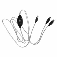 USB IN-OUT MIDI Cable Converter PC Till Music Keyboard Adapter Sladd