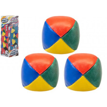 Juggling Balls 3 Classic Circus Clown Coloured Learn to Juggle Set Toy Game Gift