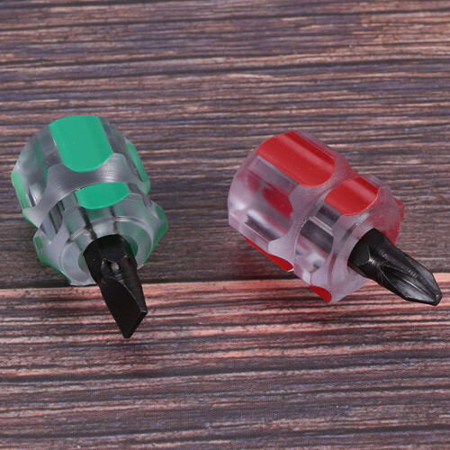 Short Stubby Phillips Slotted Screwdriver Set
