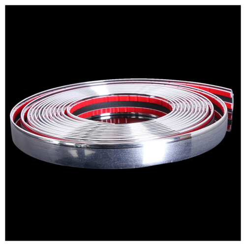 20Mm 5M Chrome Car Styling Mold Strip Trim Autoadhesivo Crash Protector Van 1