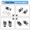 10pcs  Power Supply Jack Socket Female Panel Mount Connector 5.5x2.1mm New 7