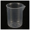 2 pcs 50 ml laboratory plastic water liquid measuring cup Transparent 4