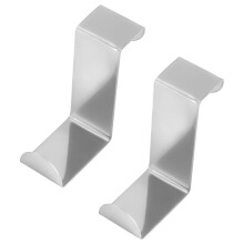 2PC Back Door Hook Stainless Steel Kitchen Cabinet Clothes Hanger Home Storage Hanger Organizer Hooks For Hanging Silver Hook