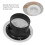 Adjustable 4-inch Round Air Vent Cover Easy Replacement for Bathroom Kitchen 3