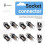 10pcs  Power Supply Jack Socket Female Panel Mount Connector 5.5x2.1mm New 6