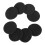 4 Pair 60mm Replacement Ear Foam Earphone Pad Covers for Headset Headphone Black 8