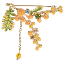 Bijoux Mimosa Meilleur Feuille Ferte Broches Broches Chemises Pour Femmes