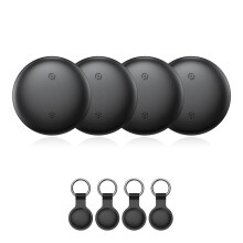 Bluetooth Tracker 4 Pack for AirTag, Keys, Luggage, Pets – iOS Integration
