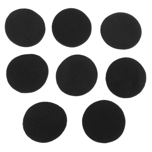 4 Pair 60mm Replacement Ear Foam Earphone Pad Covers for Headset Headphone Black 1