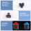 100 Pieces Black Plastic 5mm LED Clip Holder Display Panel Mount Cases 5