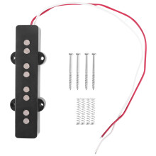 Pro Electric Bass Open Type Noiseless Bridge Pickup For 4 String Jazz Bass Jb Style,Black 95x18.3Mm