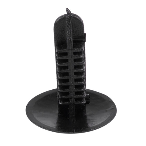 5mm x 5mm Hole Dia Black Plastic Rivets Fastener Push Clips 48 Pcs 2