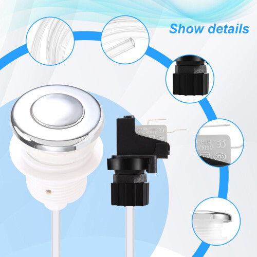 16A  Off Push Button  Jetted  Jet For Bath Tub Spa Garbage 2