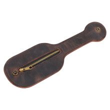 Nouvelle Racket en Cuir Boston Coin PièCe Poche en Cuir ÉPais Hommes et Femmes Multi-Fonctionnelle Edc de Stockage