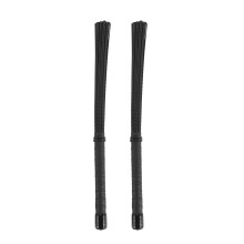 2St Cajon-Borste, Teleskopiska Trumborstar Nylonstavar Slagverk för Jazz Stick-Trumma