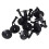 50Pcs  Lined with Fasteners Rivet Snaps Decorative Panel Snaps Suitable for 1