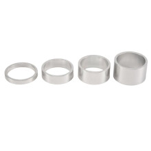 4 StüCk / Set 5/10/15 / 20Mm Headset Spindel Abstand Halter Aus Aluminium Legierung MTB 28,6Mm Gabel Scheiben Kappe für Rennrad Fahren, Silber