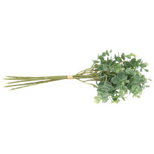 6 Pcs Eucalyptus Plastic Artificial Leaves Bunch for Home Christmas Wedding Decoration Small Faux Foliage Fake Money Leaf Plant Green