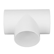 3 Way PVC Duct Connector 6in Corrosion Resistant T-Shaped Pipe Fitting