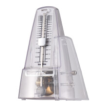 Tragbarer mechanischer Metronom 40-208 BPM, verstellbar, Weiß/Rose, 473g