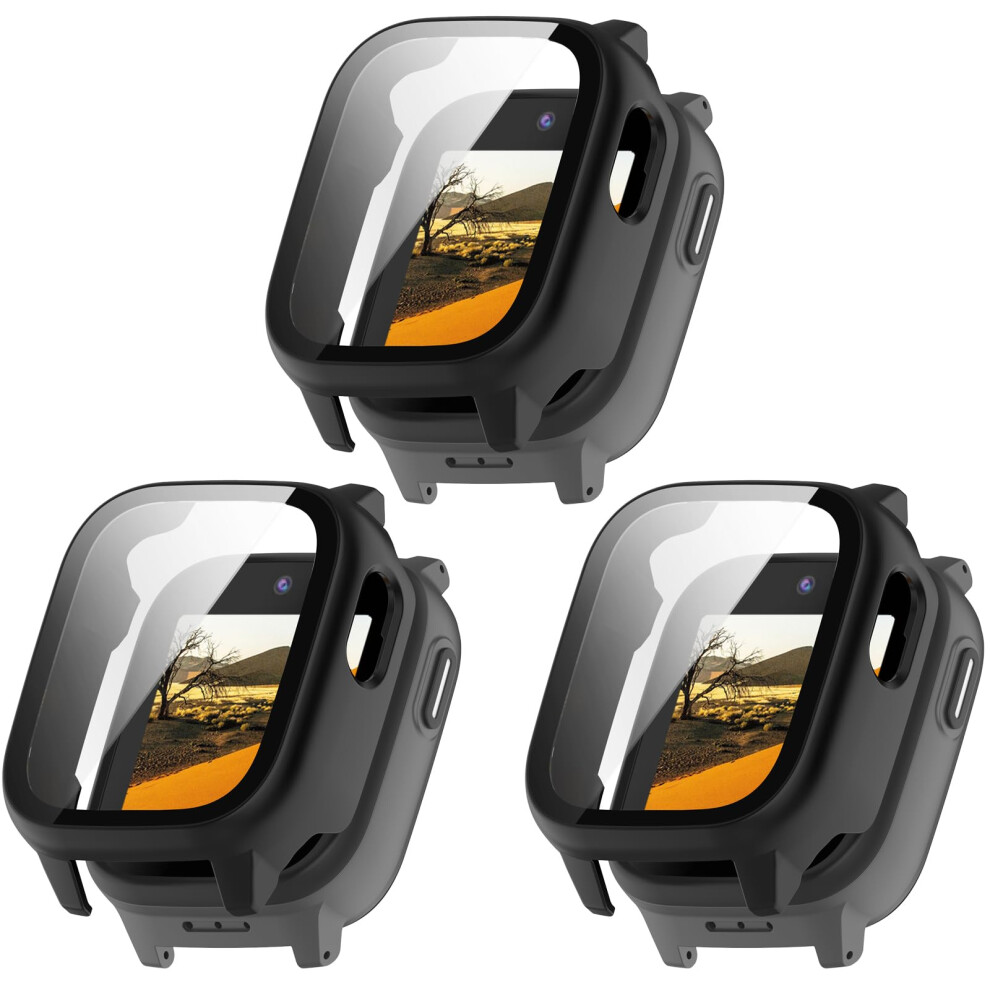 Case With Tempered Glass Screen Protector, Scratchresistant Cover For Cosmo Jrtrack 5 Smartwatch Black 9169991205755