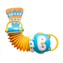 Kinder-Blaues Eulen-Faltschultier – Pädagogisches Kunststoff-Erziehungs-Musikinstrument