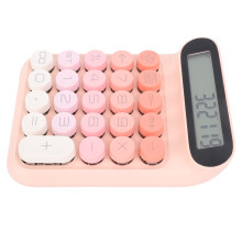 Calcolatrice con switch meccanici rosa 24-tasti 600mAh