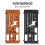 Allenatore per chitarra 15x7,2x5 cm Nero/Palissandro 7