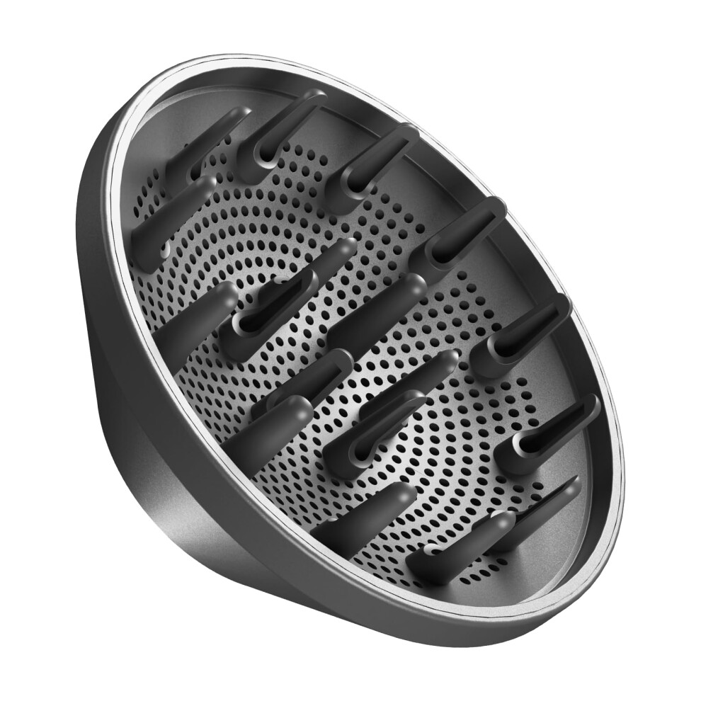 Grey Hair Dryer Diffuser Attachment For Curly Hair, Universal Enhances Curl Definition