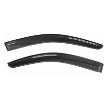 Smoke Tinted Acrylic Window Visors Set Rain Sun Protection and Wind Deflection Front Rear