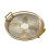 Round Handled Tray in Amber Gold 2