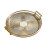 Round Handled Tray in Amber Gold 5