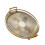 Round Handled Tray in Amber Gold 10