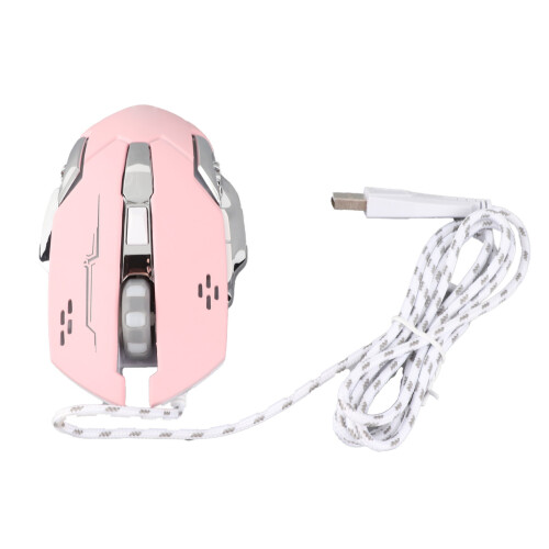 Wired Gaming Mouse USB Optical RGB Backlight 3600 DPI Silent 6-Button 1
