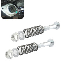 Exhaust Manifold Bolt Kit with Springs, HeatResistant Rustproof Car Exhaust Bolts for Universal