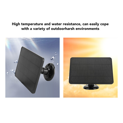Compact 4W Solar Panel 5V Monocrystalline Black 2