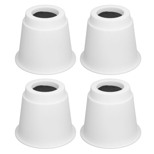 Conjunto de 4 elevadores de móveis redondos de 5 polegadas – Resistentes