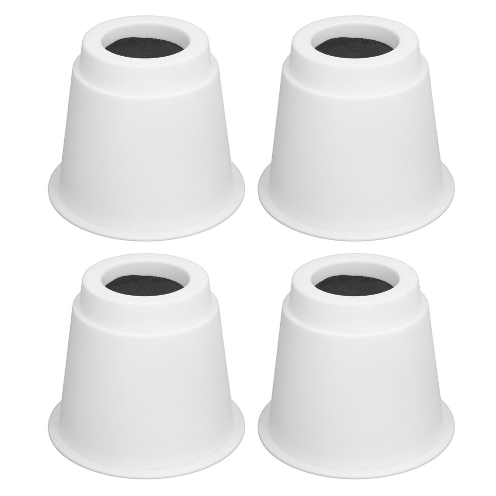 White 4Pack5inch Round Furniture Risers Â Heavy Duty,