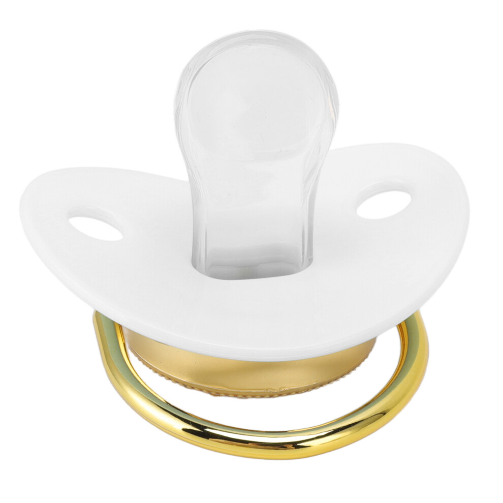 Baby Soother Pacifier Bpa Free Silicone M 6-18 Months Rhinestone White