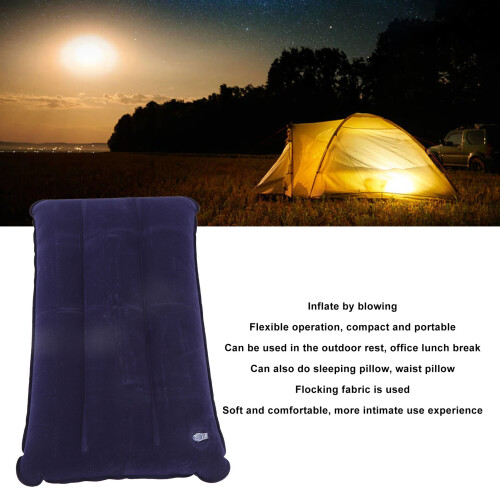 PVC Backpack Inflatable Pillow Navy