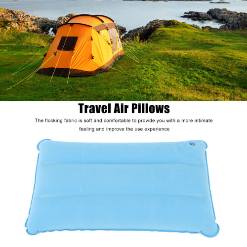 Soft Flocking Inflatable Pillow for Hiking 1