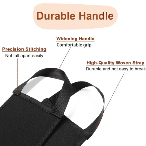 Self Tanner Back Applicator with Long Reach Handle for Even Coverage and Velvet Soft Surface Black 1