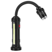 LED Work Light 10W Gooseneck USB Rechargeable with Magnetic Base 360 Rotation for Lathe CNC