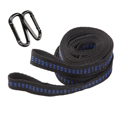 2pcs Heavy Duty Hammock Straps Adjustable Tree Hanging Ropes with Storage Bag for Camping