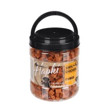 Galleta para perro en forma de cubo con pollo