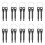 10 Set Portable Screwdriver Tool Outdoor EDC Multi-Function Tool Flat- Screwdriver Phillips Screwdriver Key Ring 1