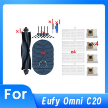 19 St voor Omni C20 Stofzuiger Vervangende Onderdelen Hoofd Zijborstel HEPA Filter Dweil Pads Stofzakken Accessoires Kits