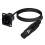 4Pin Type XLR Panel Mount Chassis to Female Connector XLR Feedthrough Bulkhead MIC Socket Audio Extension Cable 3 Meters 1