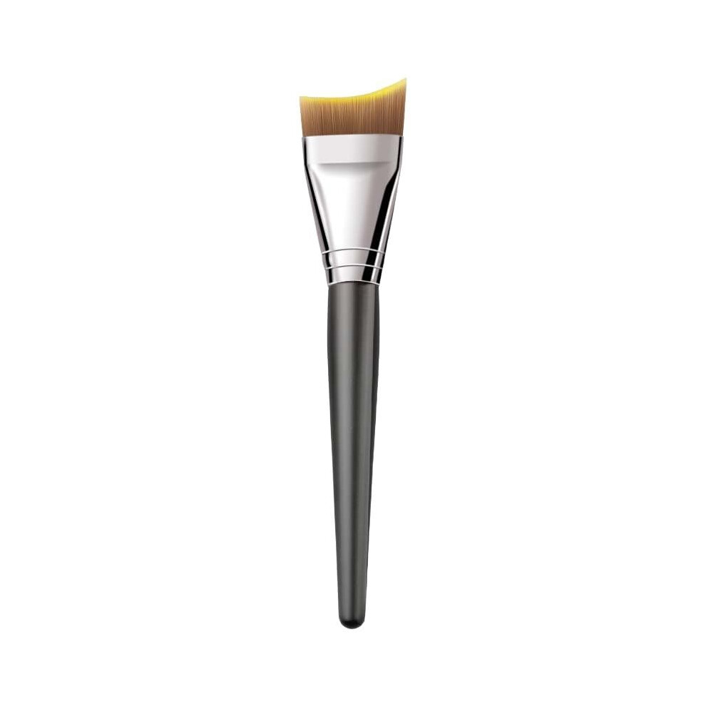 UltraThin Angled Foundation Brush with Wooden Handle for Streak Liquid Makeup